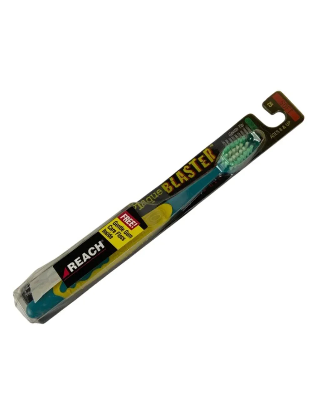 Reach Plaque Blaster Soft Toothbrush Gentle Tip & Free Gum Care Floss 1996